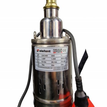 Pompa submersibila, ELEFANT 4QGD1.2-50-0.37F, 1200W, 25l/min, adancime maxima 70 m