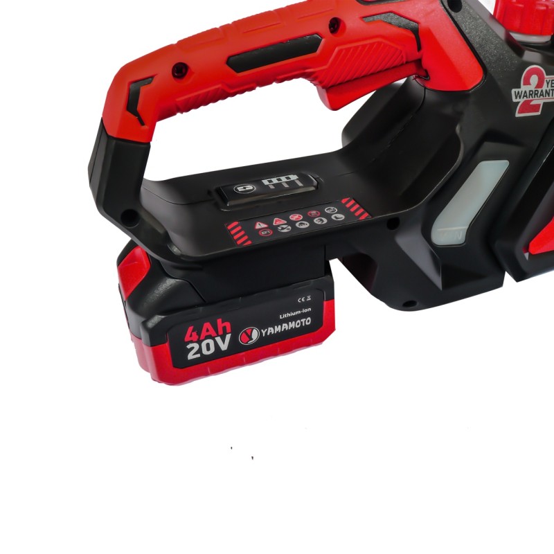 Fierastrau electric (drujba) cu lant pe acumulator, YAMAMOTO YM.126, 20V, 4.0 Ah, lama 35 cm Fierastrau electric (drujba) cu lant pe acumulator, YAMAMOTO YM.126, 20V, 4.0 Ah, lama 35 cm