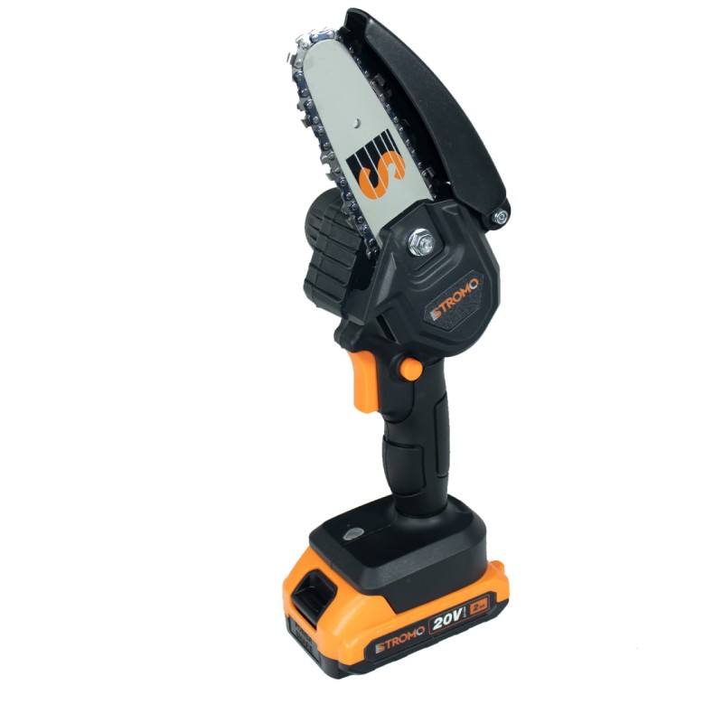 Mini fierastrau cu lant pe acumulator, STROMO AAS20, 20V, 2Ah, 4000RPM, 2 x lame, 2 x lanturi Mini fierastrau cu lant pe acumulator, STROMO AAS20, 20V, 2Ah, 4000RPM, 2 x lame, 2 x lanturi