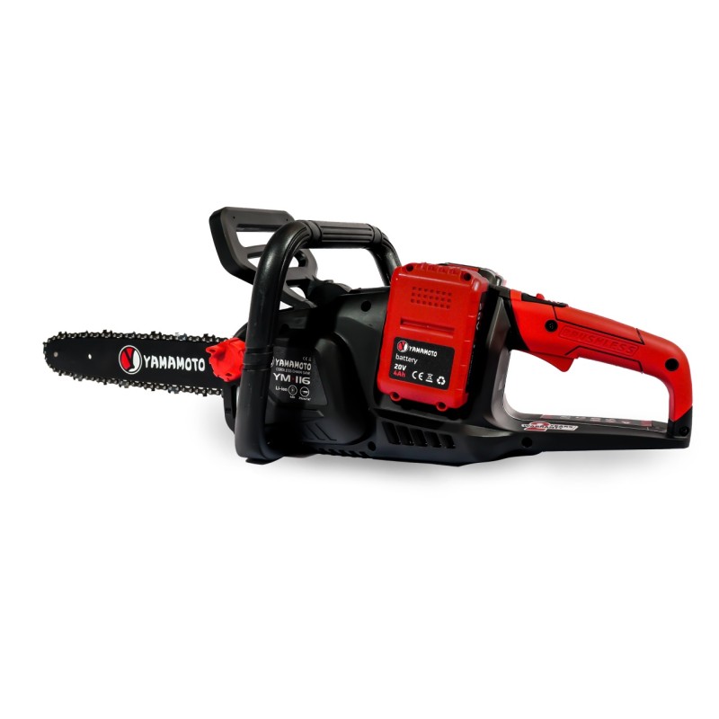 Fierastrau electric (drujba) cu lant pe acumulator, YAMAMOTO YM.116, 20V , 4.0Ah, lama 35 cm