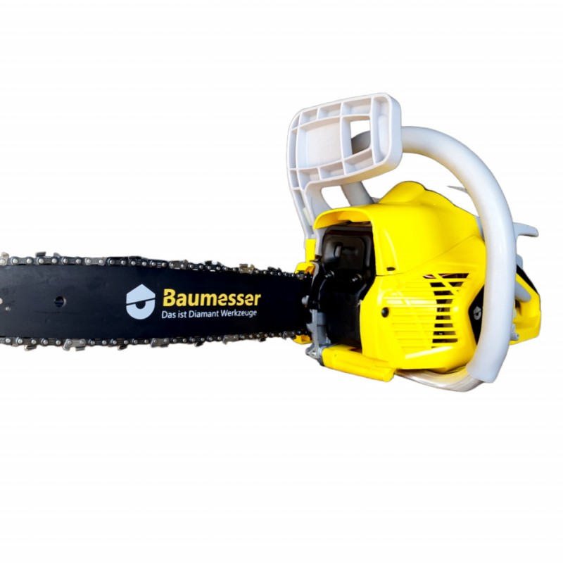 Motofierastrau (drujba) pe benzina, BAUMESSER BS58X, 2T, 4CP, 11500 RPM, 2 lame si 2 lanturi