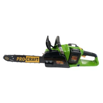 Motofierastrau electric (drujba) pe acumulatori, PROCRAFT PCA40/2, 20V, 4Ah, 11000 RPM, 2 acumulatori inclusi