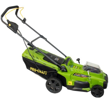 Masina de tuns iarba pe acumulatori, PROCRAFT PLM20, 2 X 220V, 370mm, 35 litri