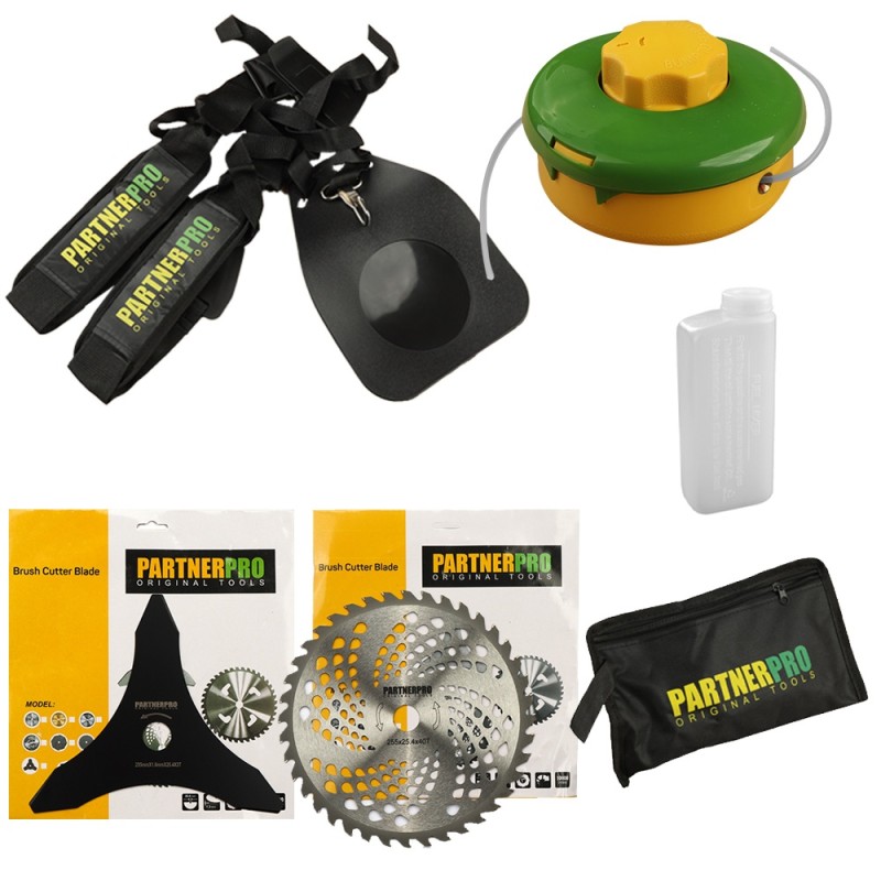 Motocoasa de umar pe benzina, PARTNERPRO PP5600, 4T, 5.6CP, 52 cc, 3 sisteme de taiere, ham profesional Motocoasa de umar pe benzina, PARTNERPRO PP5600, 4T, 5.6CP, 52 cc, 3 sisteme de taiere, ham profesional