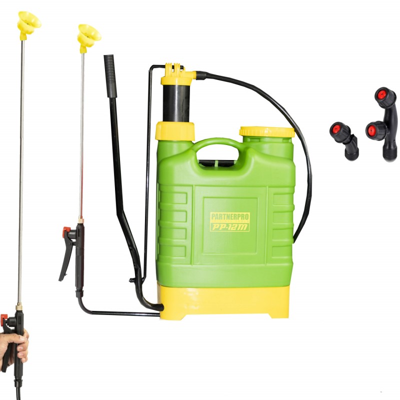 Pompa de stropit manuala, PARTNERPRO PP-12M, 12 litri, 3 duze