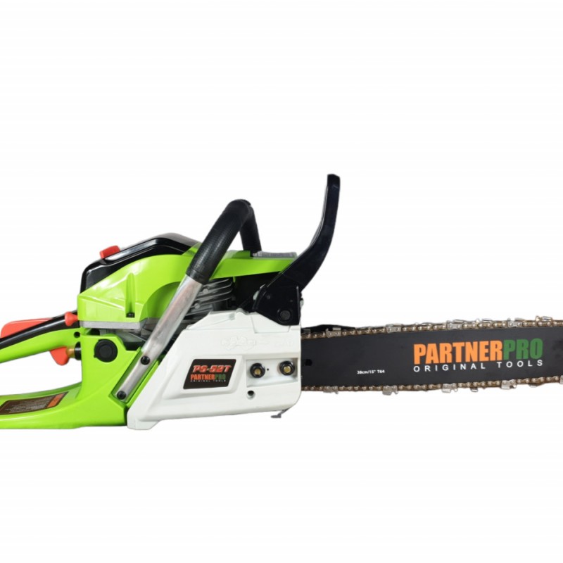 Motofierastrau (drujba) pe benzina, PARTNERPRO PS-52T, 2T, 6.7CP, 3400 RPM, lama de 38 cm