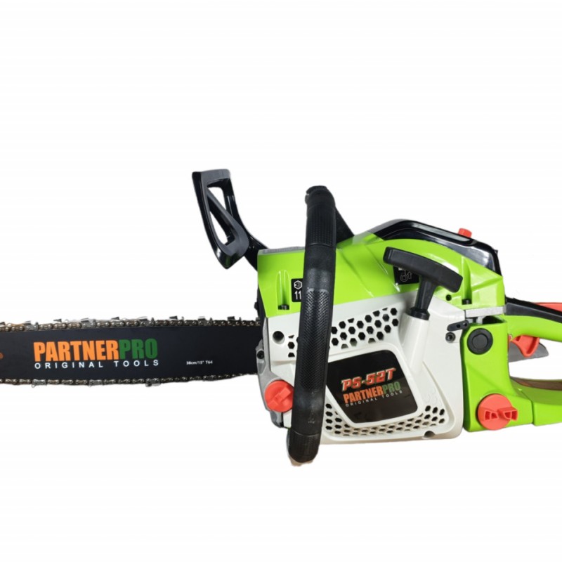 Motofierastrau (drujba) pe benzina, PARTNERPRO PS-52T, 2T, 6.7CP, 3400 RPM, lama de 38 cm